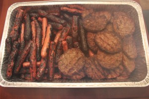 Hamburgers and hot Dogs