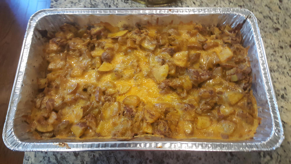 Loaded BBQ Pulled Pork Potatoes